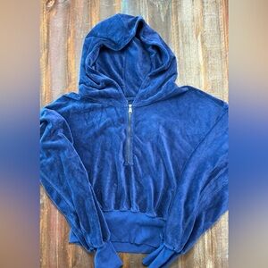 Free People Velour Hoodie